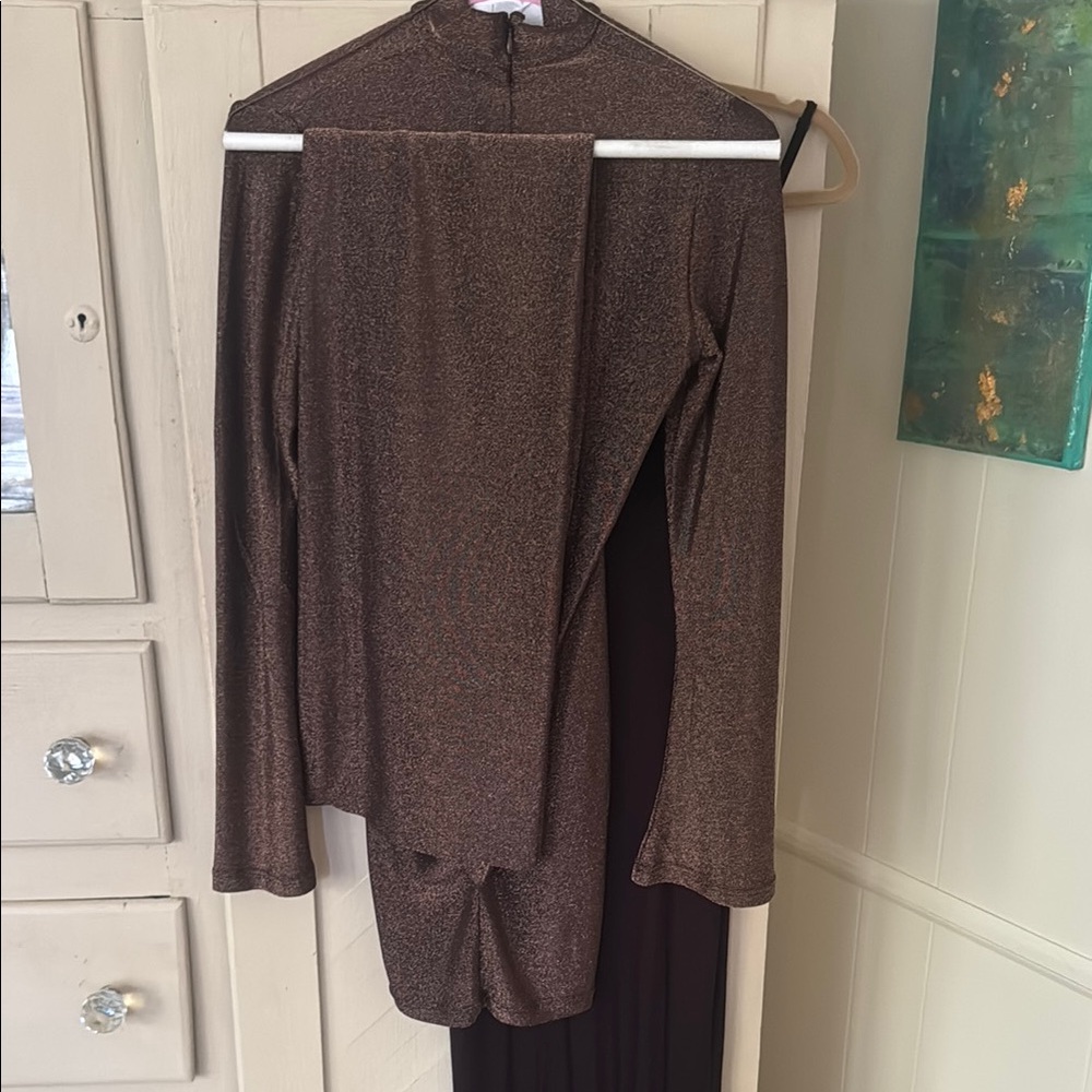 Shimmering Brown Long Sleeve
